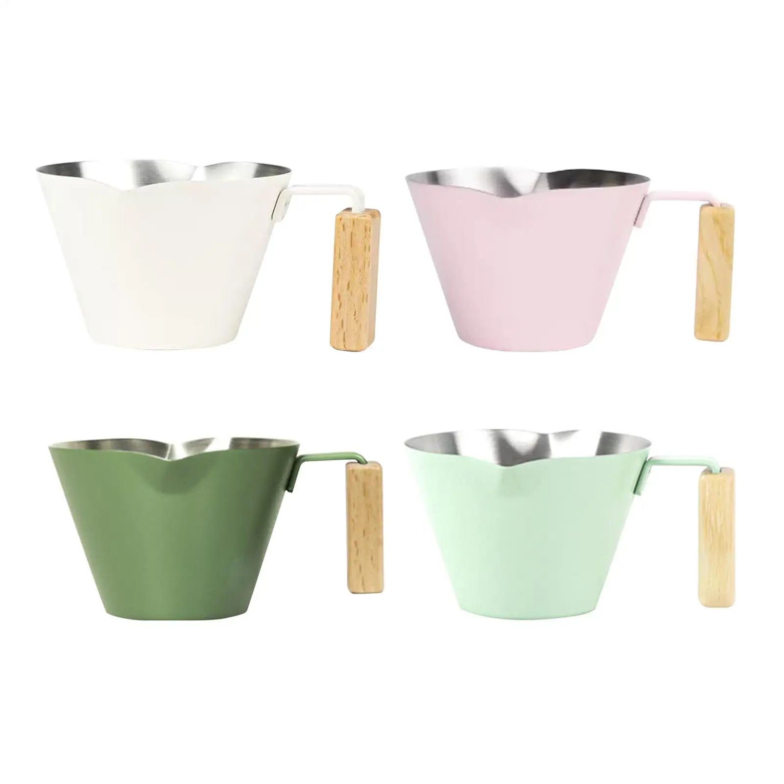 Coffee Cup 100ml Espresso Extraction Cup Stainless Steel with Scale Exquisite Ounce Coffee Cup Home Kitchen Cafe Accessories view 5