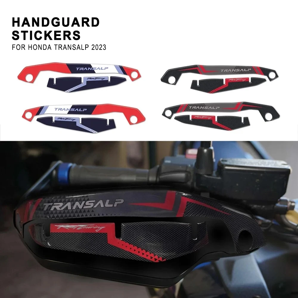 FOR Honda Transalp 2023 Motorcycle 3D Gel Hand Guards Stickers Handguard Protect