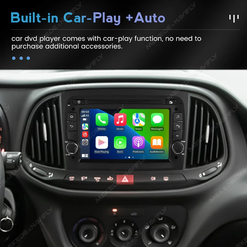 7-Zoll-Bildschirm Android 15 Autoradio für Fiat Doblo 2015 2016 2017 2018 2019 2020 Carplay AUTO GPS Multimedia-Videoplayer Stereo