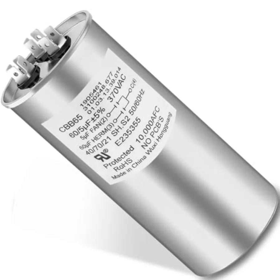 

Конденсатор двигателя кондиционера RV 3312195.000 (60/5 MFD) для Dometic, запчасть для кондиционера RV 3312195000