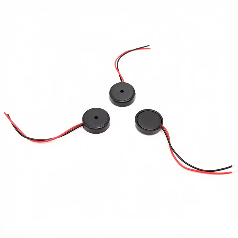 5PCS Piezoelectric Buzzer With Lead Wire 1325 1404 1704 2320 3040 3527 Passive Piezo Alarm Beeper With Mounting Ears Optional