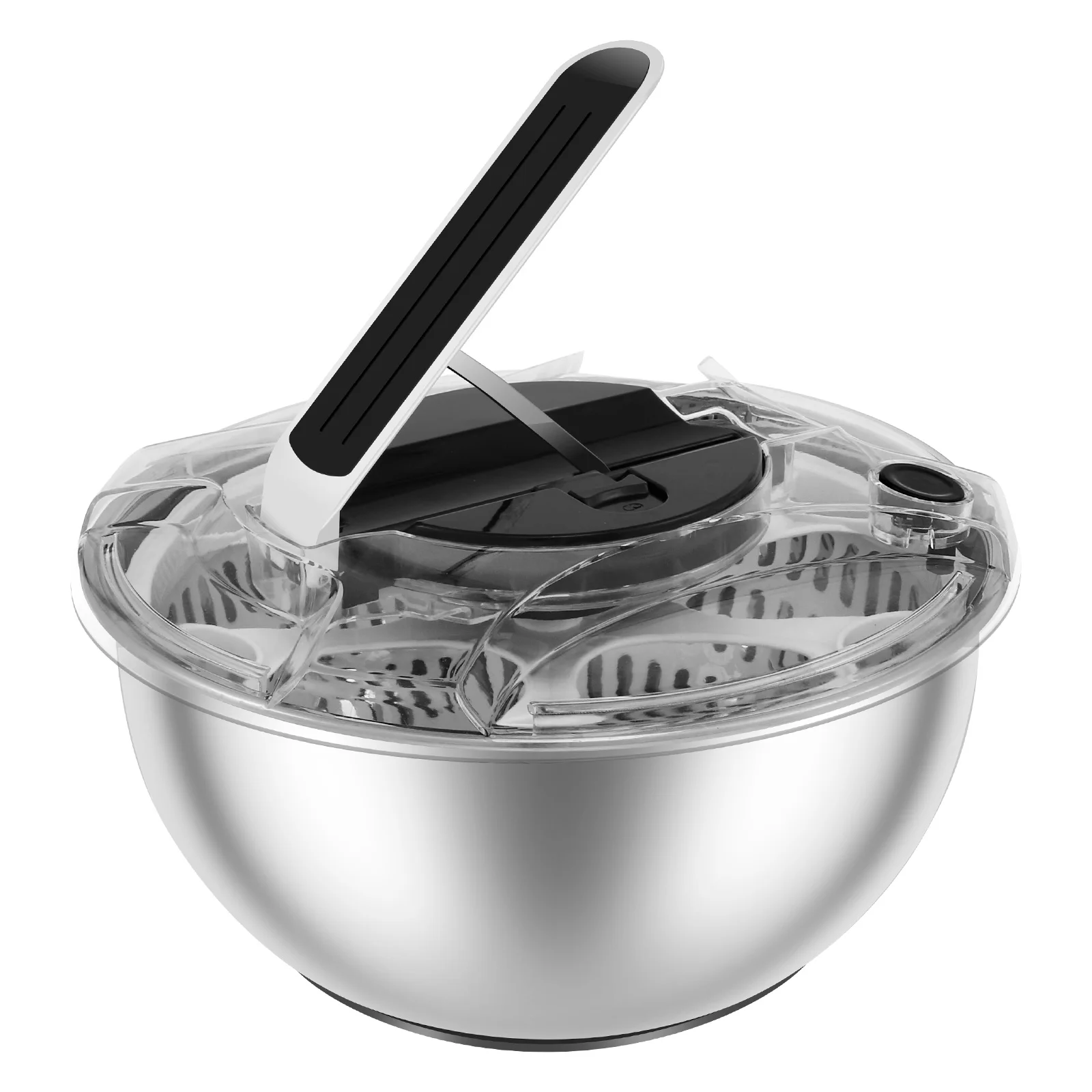 

Спиннер для овощей и салата из нержавеющей стали, сушилка для быстрой очистки, многофункциональный инструмент для разделения фруктов и овощей, сухого и влажного дренажа