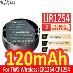 120mAh KiKiss Powerful Battery LIR1254 For Sony WF-1000XM3 WF-1000X TWS true wireless Bluetooth headset ICR1254 CP1254 Batteria