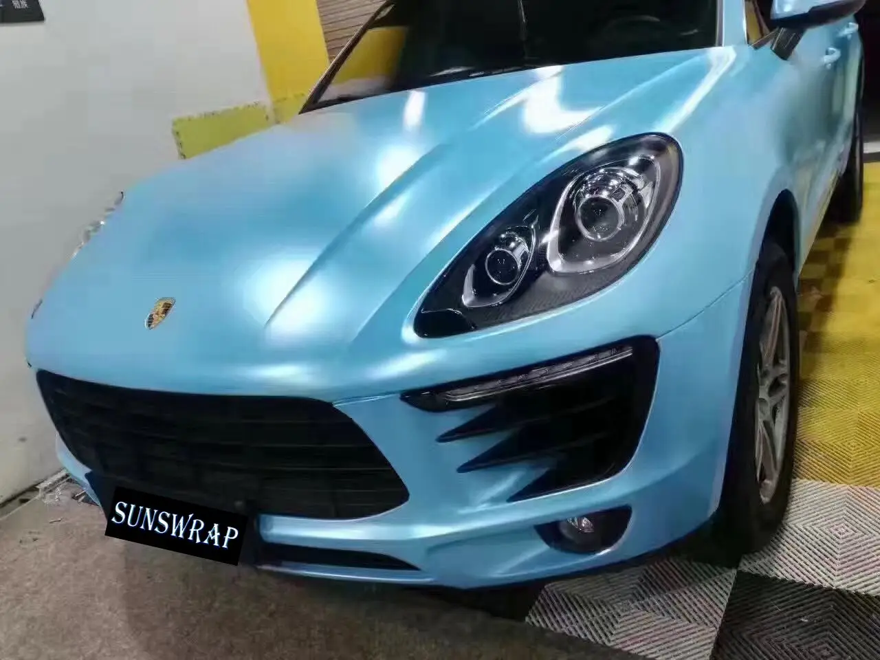 Super Matte Chrome Baby Blue 1.52x18m Car Styling Stickers Matt Film PVC Vinyl Wrap Car Body Film for Auto Accessories
