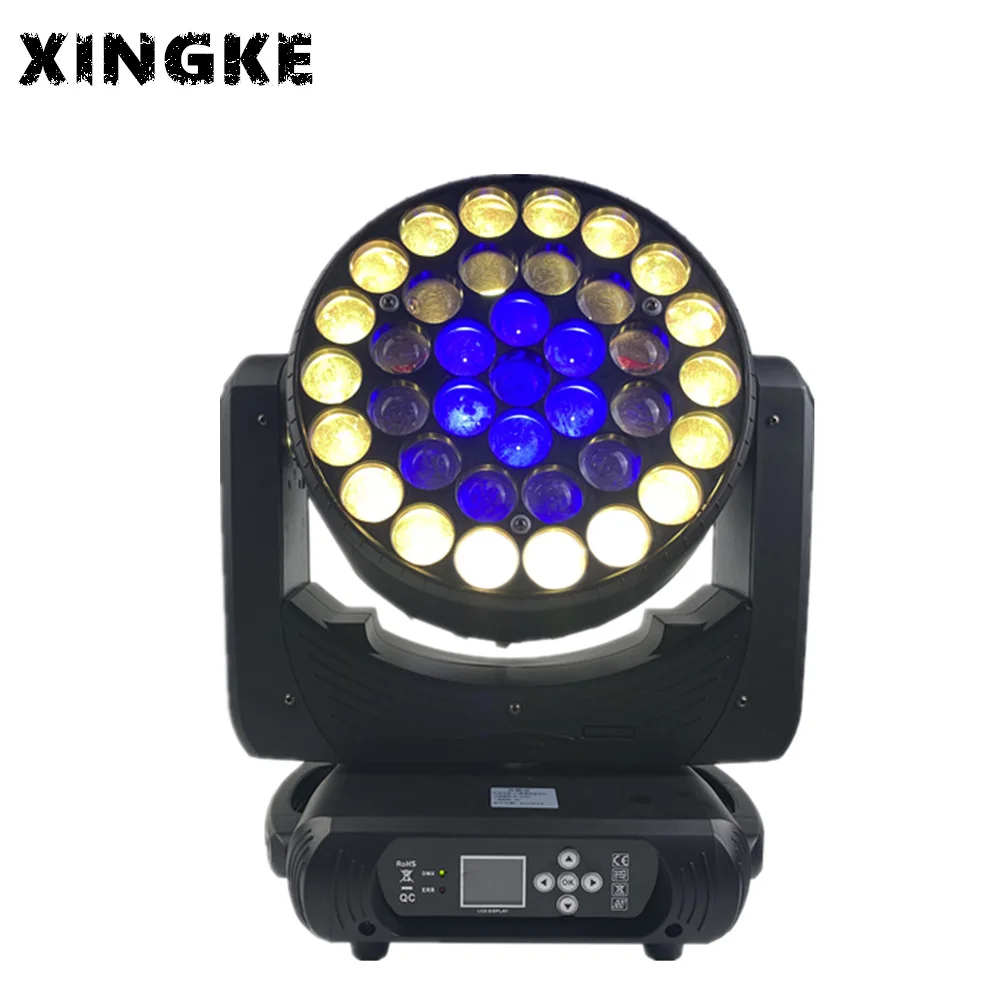 

4pcs/lot Stage Club Event moving head wash zoom 37x15w rgbw 4 in 1 moving head bee eyes led beam light