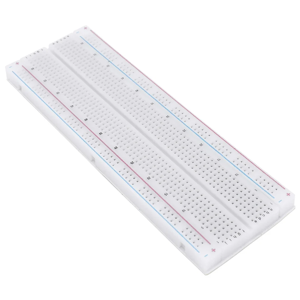 1-10PCS Breadboard 830 Point Solderless PCB Bread Board MB-102 MB102 Test Develop 200 jacks DIY White/Transparent with packing