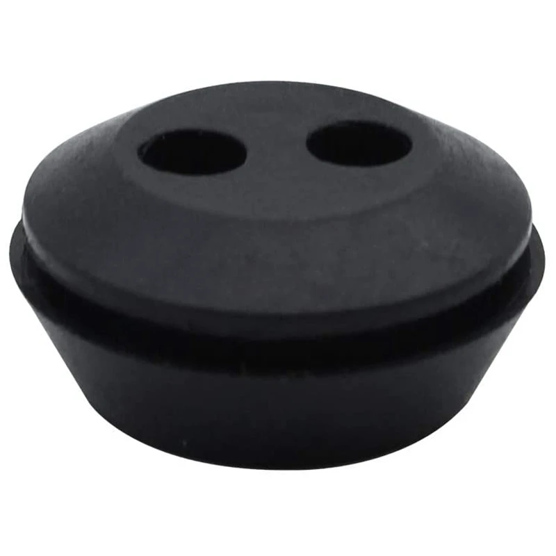 10 Pcs 2 Holes Fuel Tank Grommet Rubber With Fuel Line Pipe For Brush Cutter Grass Trimmer