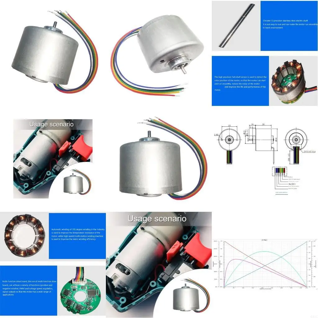 

Q81C BL3625S 4 24 В бесщеточный двигатель постоянного тока со встроенным драйвером тонкий металлический корпус для промышленного