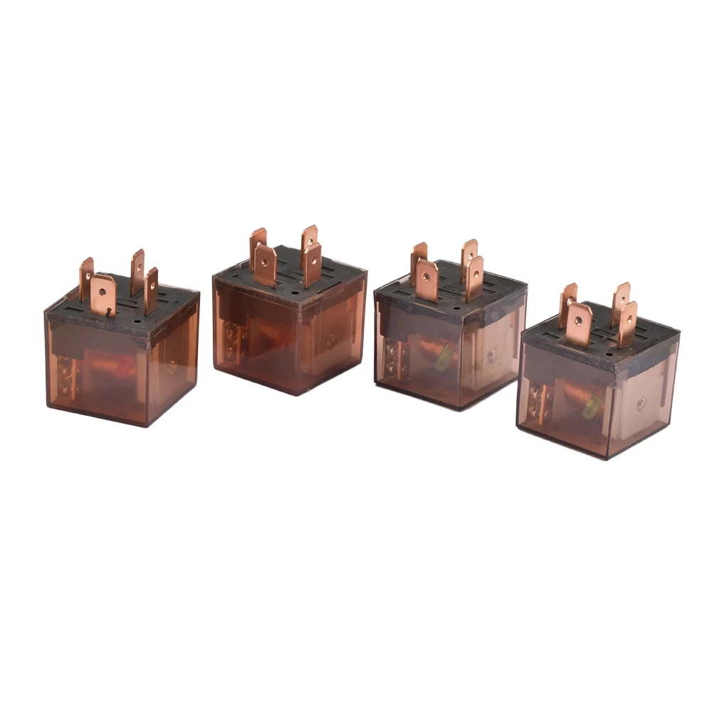2Pcs DC 12V 24V 80A 100A 4/5 Pins Waterproof Automotive Relay Switch SPDT Car Control Device Car Relays High Capacity Switching