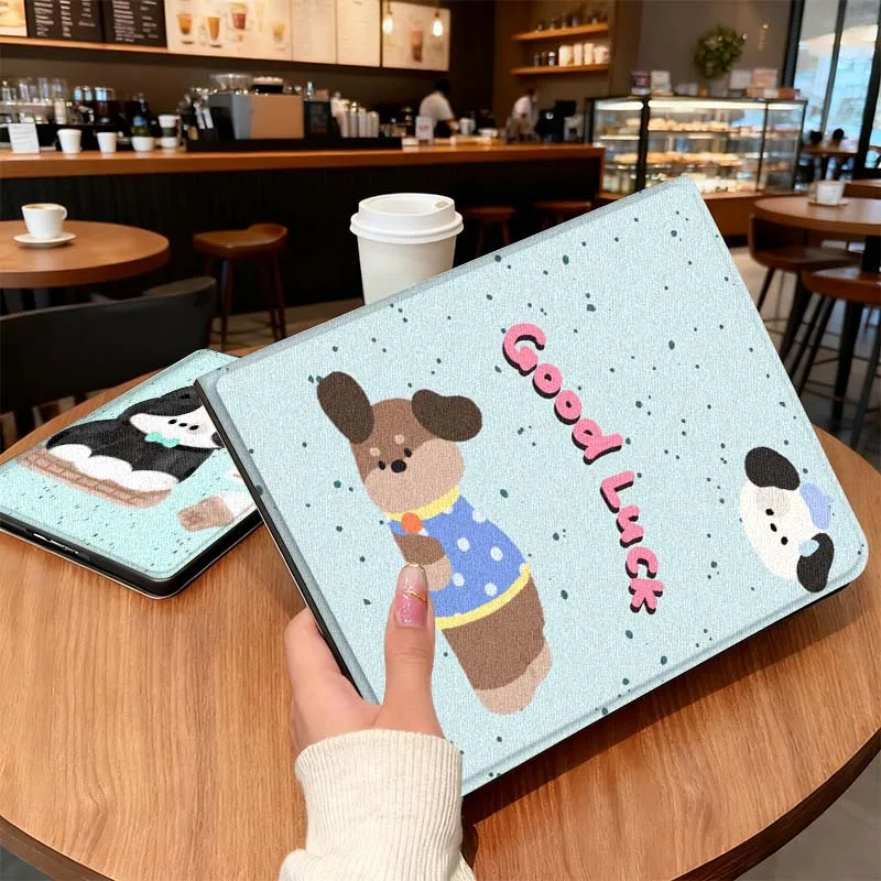 

Dog Cat Fresh Pattern For Honor Tab Tablet MagicPad 3 6 7 X8 V7 V8 8 9 X9 X8a X9a 10 Pro Inch 2020 2021 Tablet Case