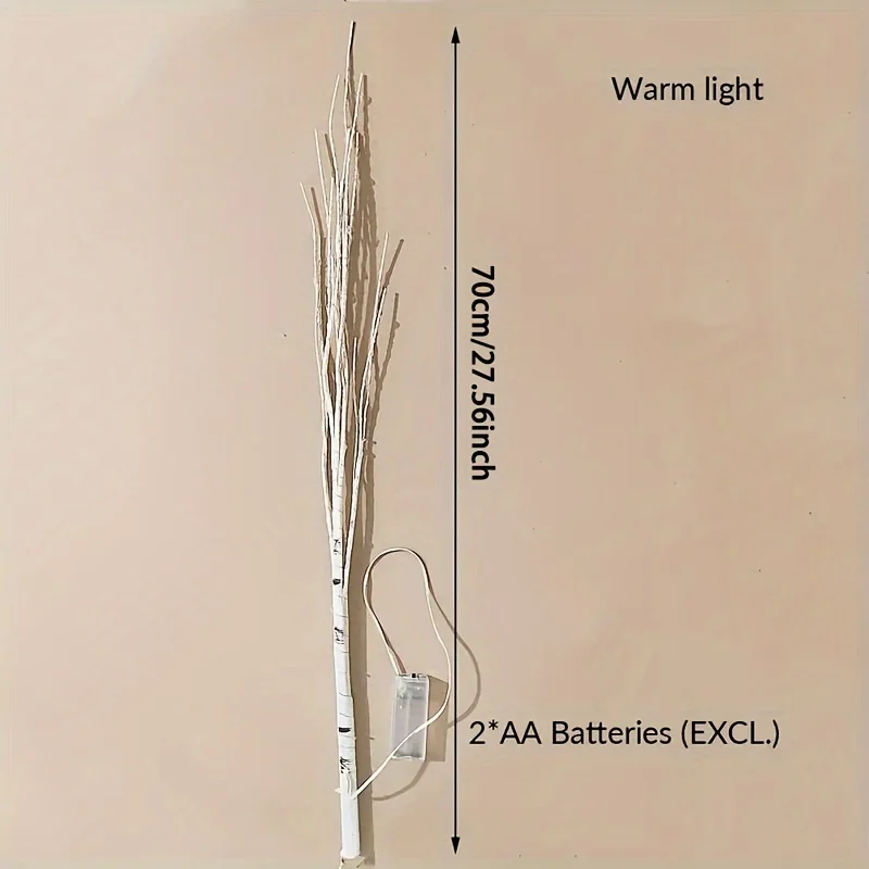 1pcs Charming Birch Branch Lights for All Seasons: Battery Powered, Suitable for Indoor/outdoor Celebration Atmosphere