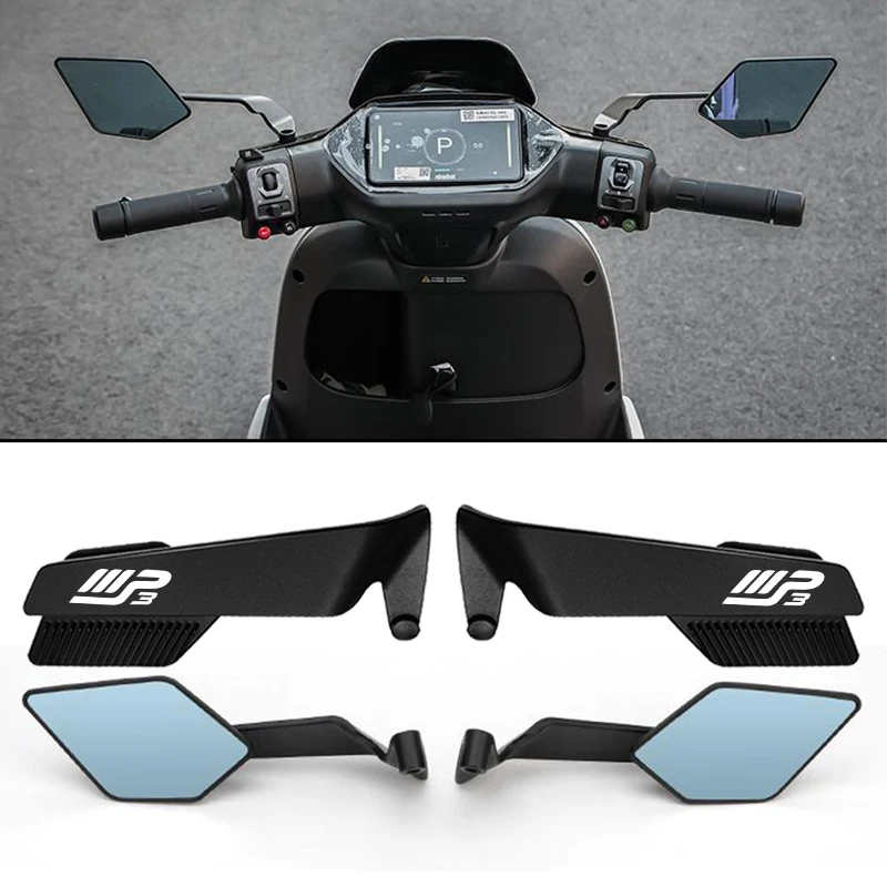 Espejos retrovisores laterales ajustables para motocicleta, accesorios deportivos para Piag gio MP3 Scooter MP3300 MP3500 HPE