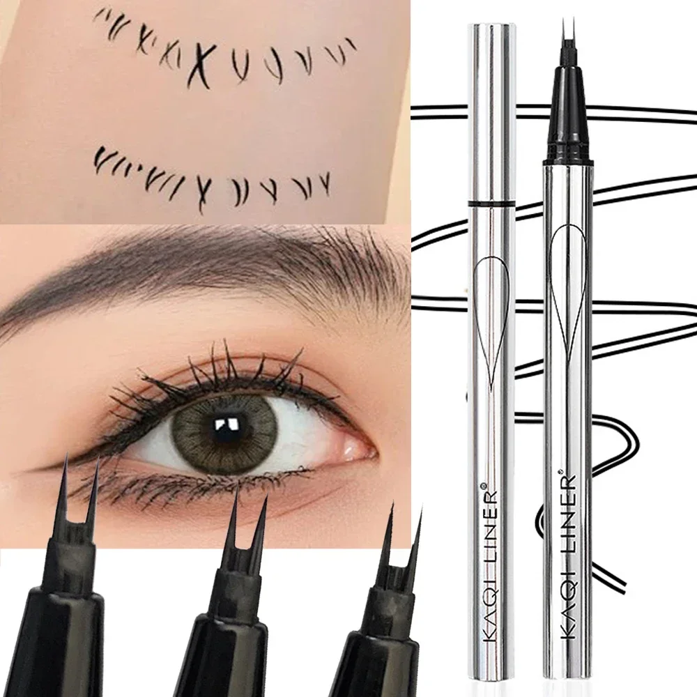 2Point Wild Eyebrow Pencil Long Lasting Easy To Grip Eyebrow Tattoo Waterproof Thin Liquid Lying Silkworm Brow Pen Korean Makeup