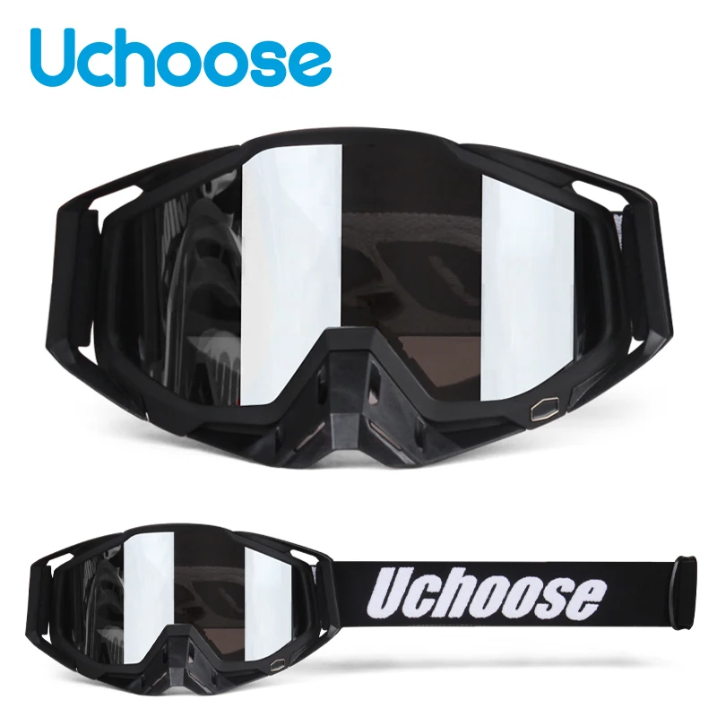 UCHOOSE DOT Helme Motocross Kask Cross Downhill Soporte Casco Off Road Helm Racing Klassische Motorrad Original Enduro Brille 3