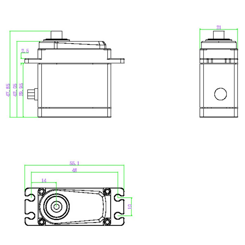 YIPIN 40KG Digital Servo Large Torque CNC Aluminium Shell Full Metal Coreless Waterproof for 1/8 1/10 RC Car Xmaxx Crawler Robot