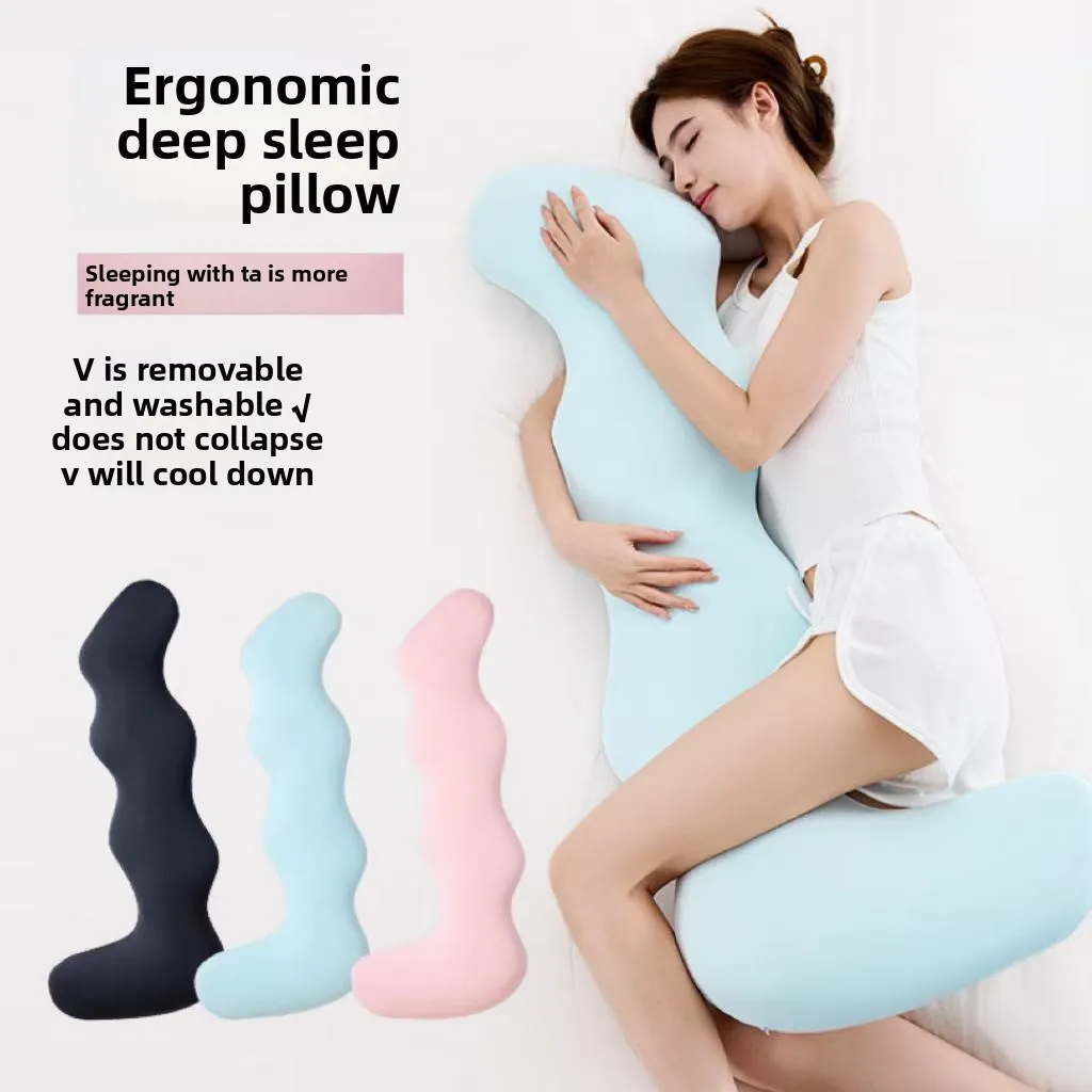 

Haima Memory Хлопок для сна Длинная подушка для объятий Зажим для ног для сна Длинная подушка Hug Core Полное отскок Подушка Core