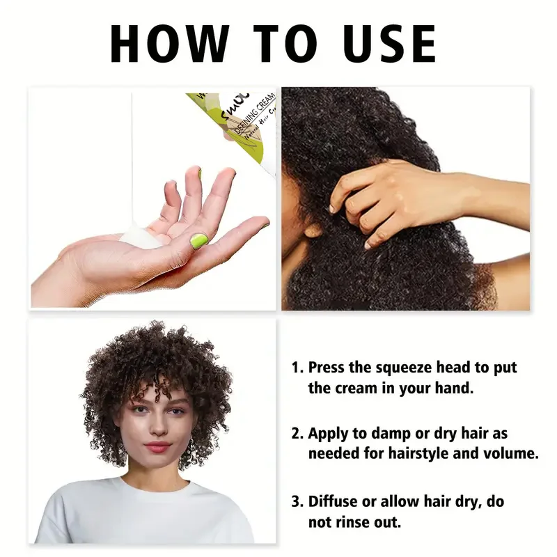 Love Your Curls - All in One Curling Cream Styling, Anti-Frizz Curling Cream, Repairs, Defines, Hydrates and Styles with Shea Butter, 150g view 6