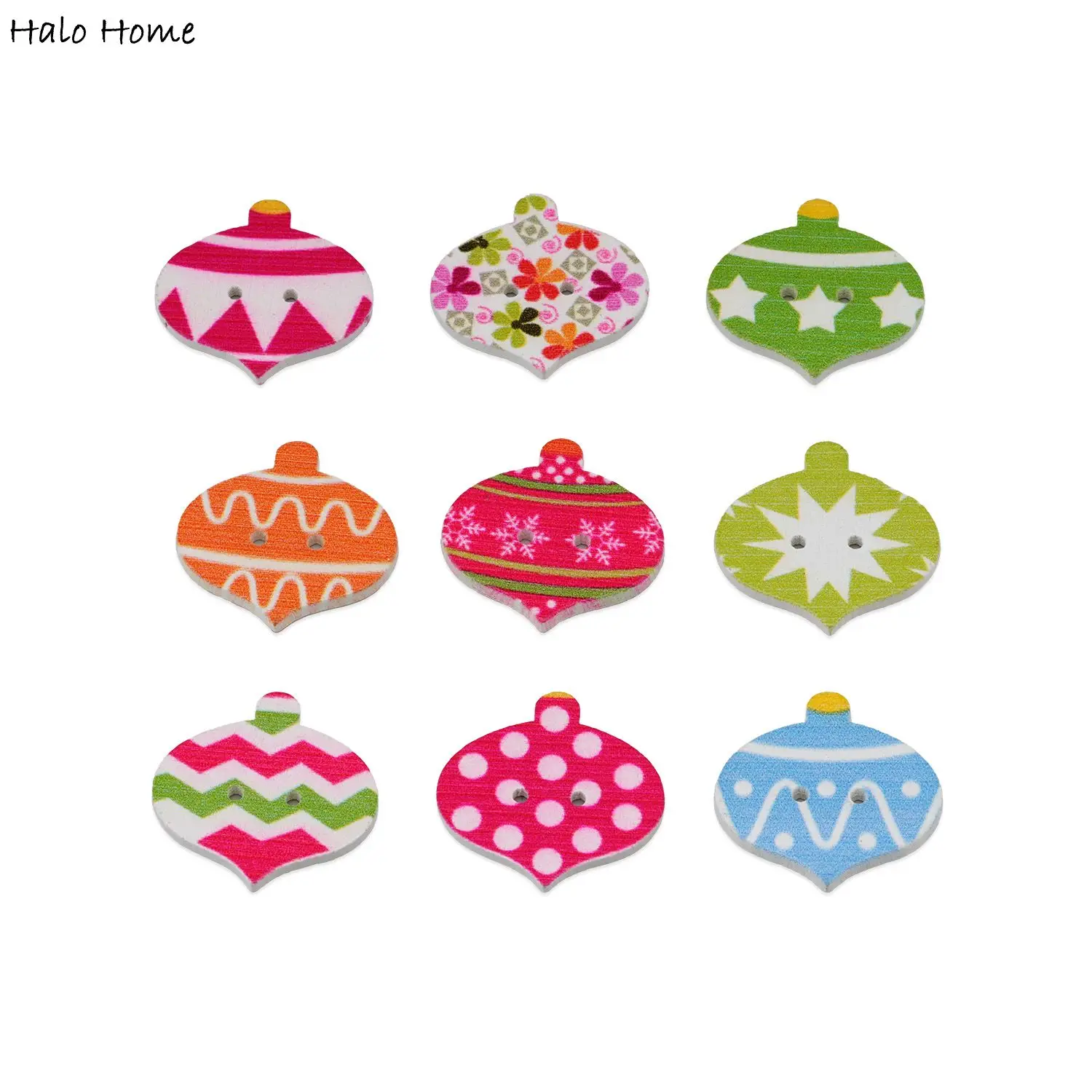 

30 шт. деревянные пуговицы с рисунком фонаря, красочные швейные поделки ручной работы, уникальные цветочные и полосатые узоры, декор подарков своими руками 25 мм