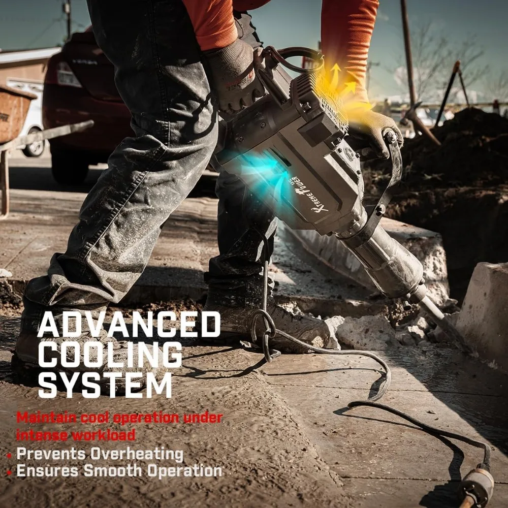 중장비 2800와트 전기 철거 해머 콘크리트 파괴 및 건설 현장용