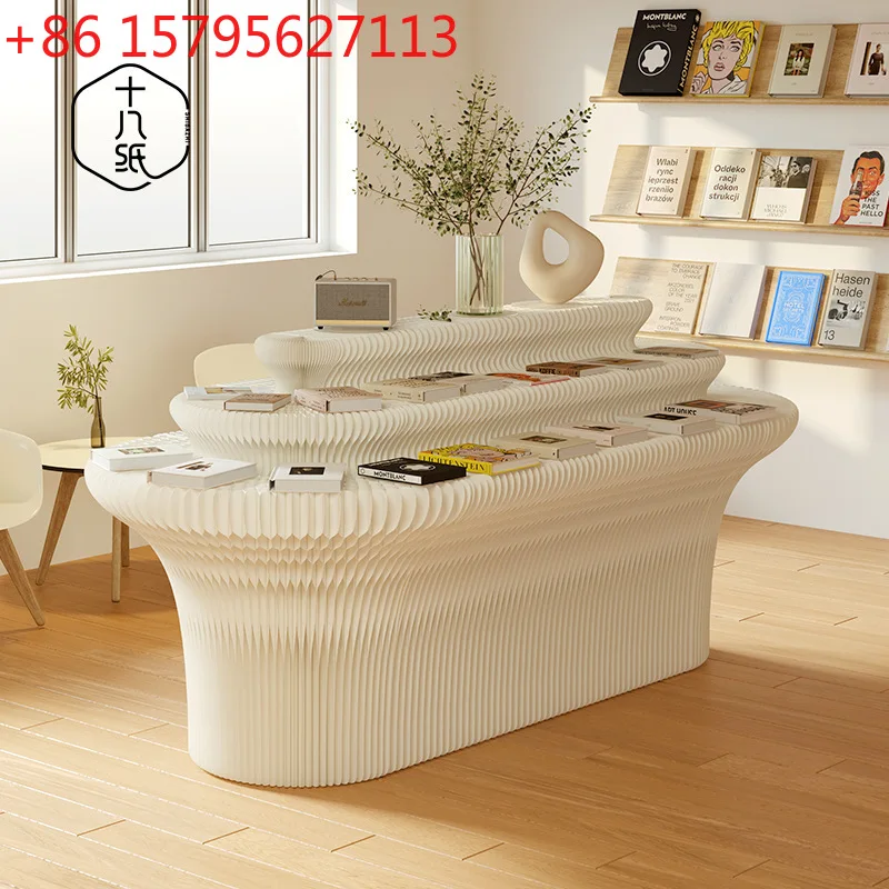 

Art Exhibition Folding Booth Multi-layer Decorative Display Stand Display Stand Creative Exhibition Stand Shelf