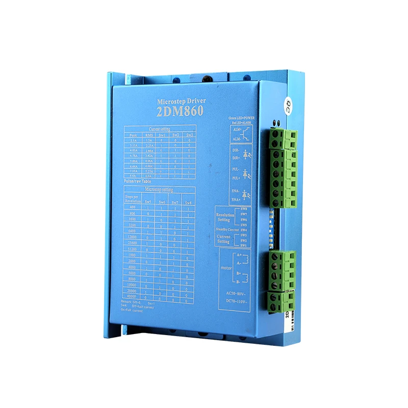 JMC Two-Phase Stepper Motor Driver 2DM860 Micrstep Driver Input Voltage VAC50-80V Current 6.0A Used For CNC Router Nema34 Motor