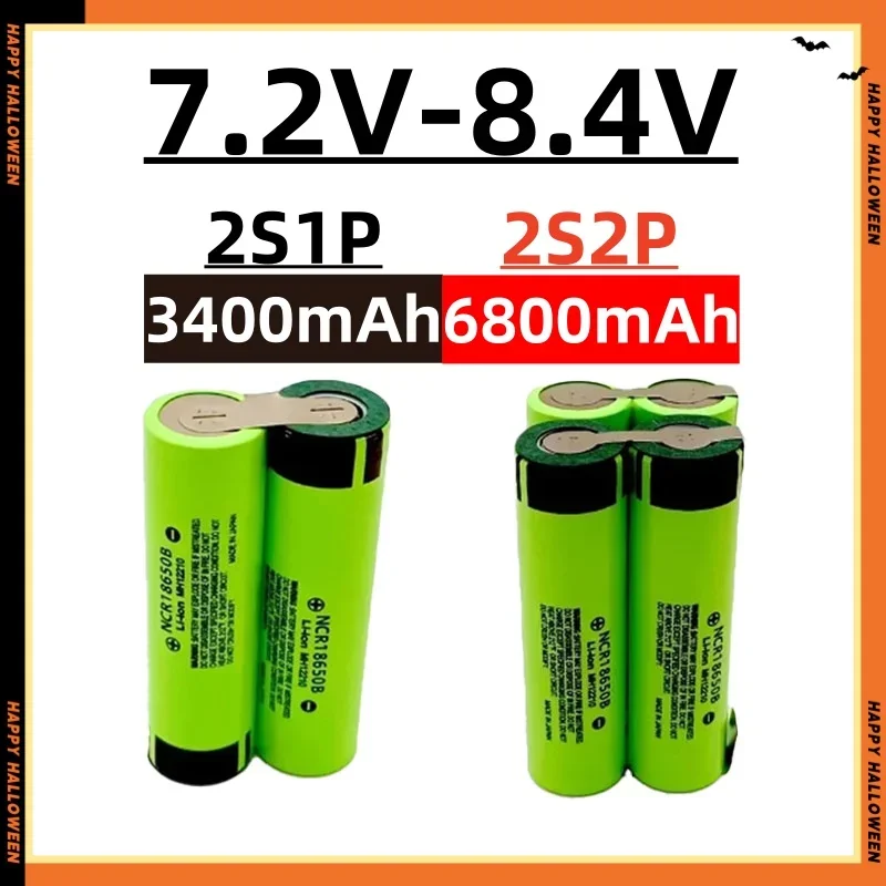 Original NCR18650B 2S 3S 4S 5S 6S 12V 14.4V 18V 21V 25V 18650 Battery Pack 3400mah/6800mah 20A Discharge Screwdriver Battery