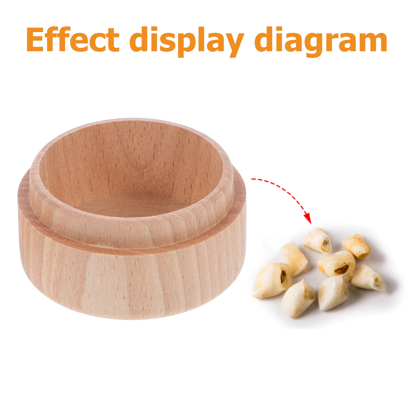 صندوق تذكار لأسنان الأطفال الخشبية، حامل أسنان لطيف، صدر صغير لشعر الأسنان المفقودة، صندوق أسنان للأولاد والبنات
