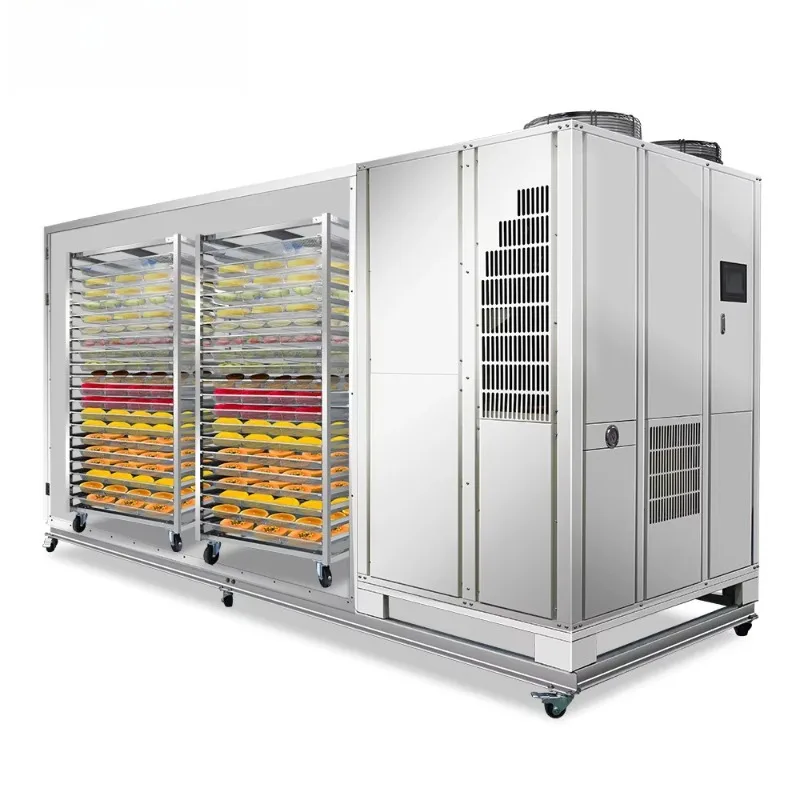 Custom 500Kg 1 Ton Heat Pump Commercial Automatic Planting Wood Vegetables Mushrooms Biltong Fish Food Fruit Dryer Onion Dryer