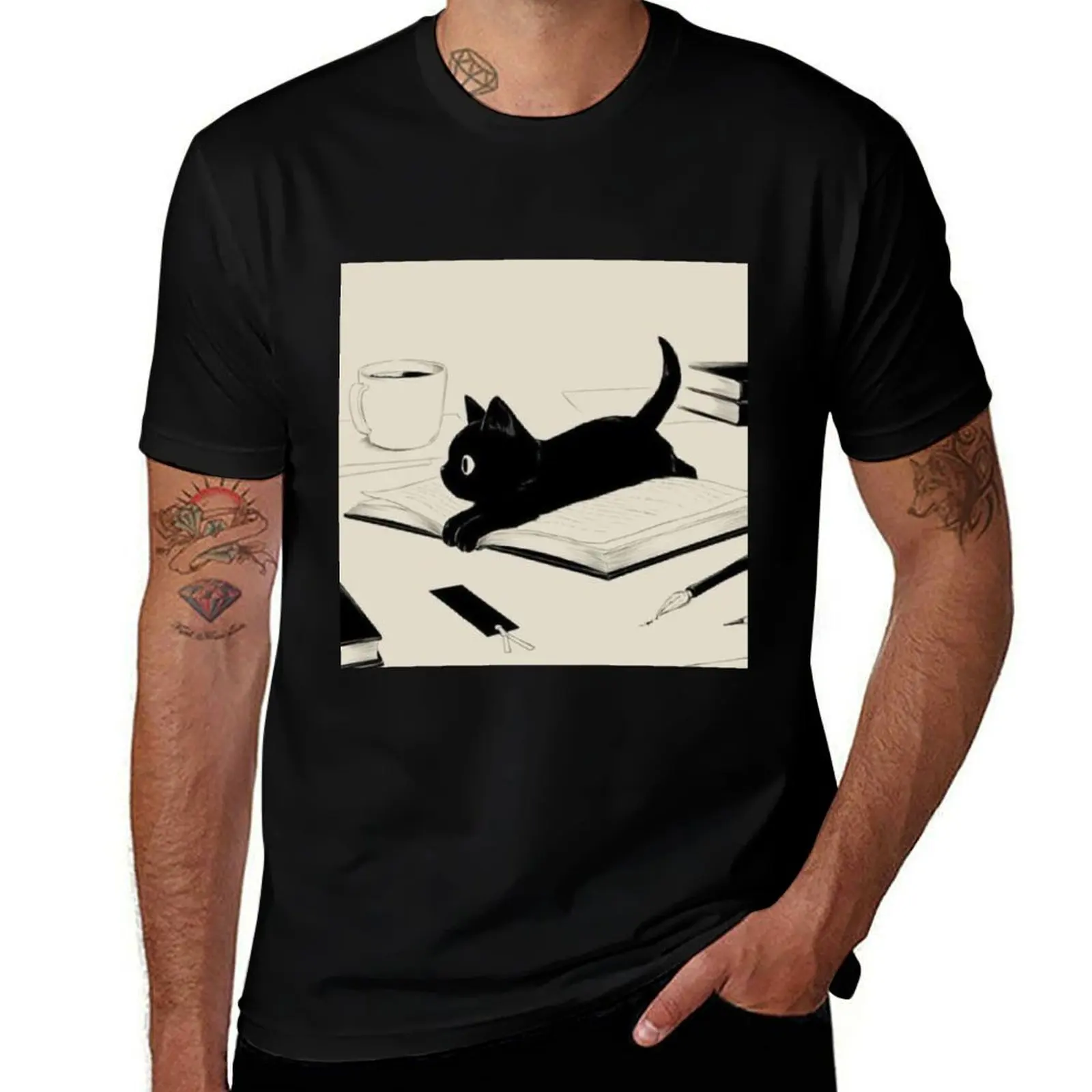 

Little Cat T-Shirt plus size clothes football t shirt vintage anime shirt T-shirts oversize t shirt for men