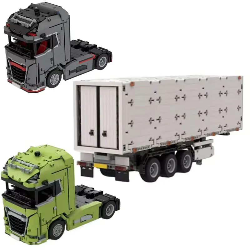 

customize MOC DAF XG 4x2 Truck Head city Container Truck model DIY creative ideas Transportation Educational Creative Toys Gift