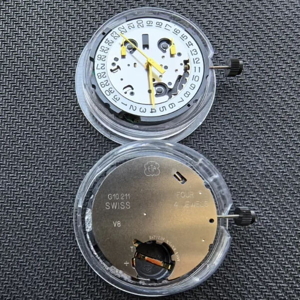 مناسبة لحركة ETA G10 211 الجديدة في سويسرا، موضع تقويم 4 نقاط، ستة دبابيس متعددة الوظائف #1