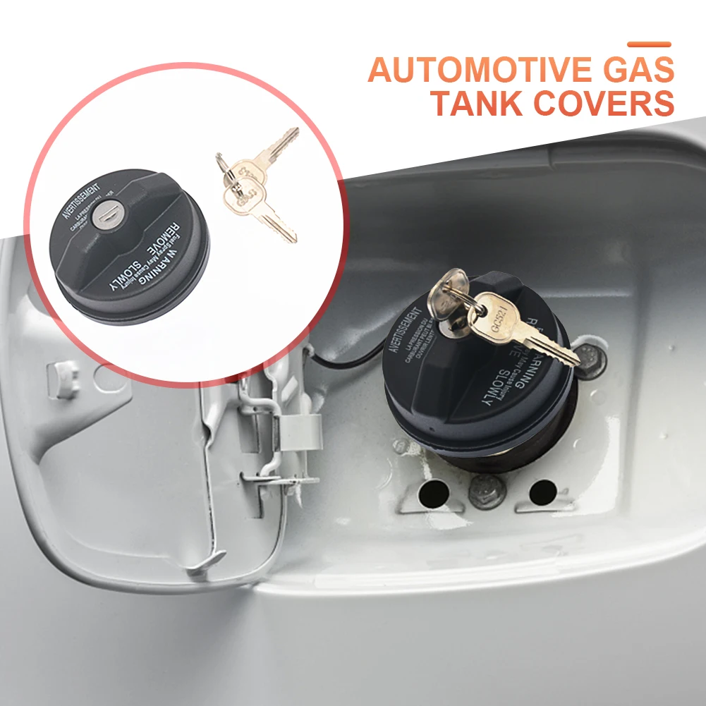 Lock Fuel Cap Replace 5278655AB Lockable Gas Fuel Tank Cover with 2 Keys for Dodge Avenger Challenger 2008-2013