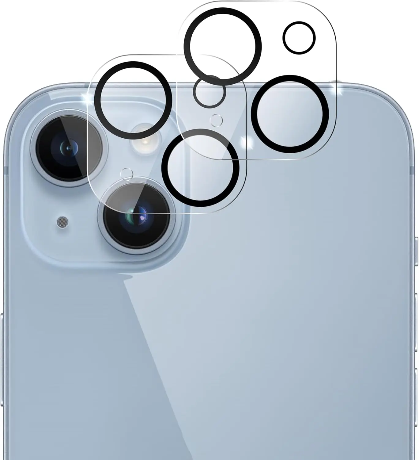 2/4Pcs HD Lens Protector Film for iPhone 14/14 Plus/15/15 Plus 9H Anti-Scratch Compatible Camera Lens Protection
