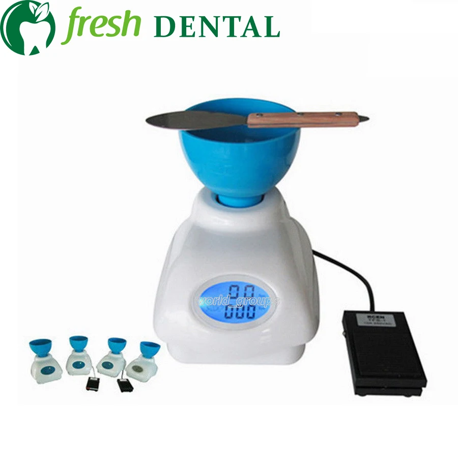 Dental Lab Impression Alginate Material Mixer New+ Bowl + Foot Die Stone Mixer Pedal Control