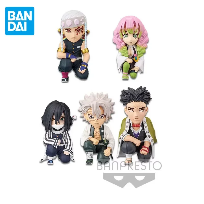 BANDAI-Figurine d'anime Demon Slayer pour enfants, Mitsuri, Uzui, Tengen, WCF, PM, à genoux, Vol 2, figurine d'action, jouets originaux, cadeau de Noël