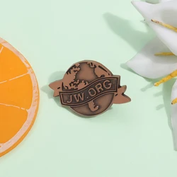 JW. ORG Retro Enamel Pins Vintage Christian Faith Brooches Decorative Lapel Badge Pin for Backpack Clothes Jewelry for Friends