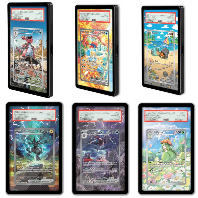 

Художественный дисплей для карт Pokemon, дисплей Zekrom Hydreigon, коллекция аниме-игр, расширяющиеся художественные подарки, самодельная работа, акриловая защита PSA