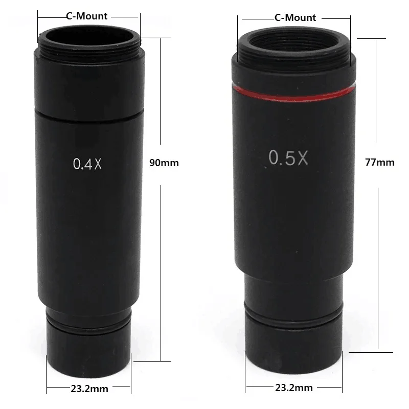 0.3X/0.4X/0.5X C-mount Adapter Lens f CCD CMOS Industrial Camera Digital Eyepiece Connected with Microscope Reduction Relay Lens