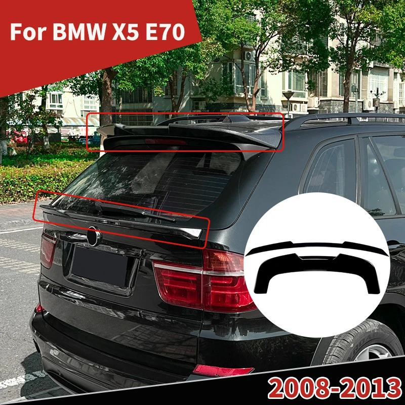 

For BMW X5 E70 2008-2013 Car Rear Top/Trunk Spoiler Wing Lip Tail Fin Lid Body kits Tuning Guard Board External Decoration Parts