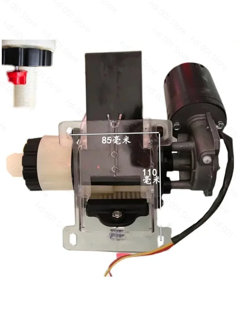 

large fertilizer electric box fertilizer applicator adjustable motor left and right with clear fertilizer port handwheel