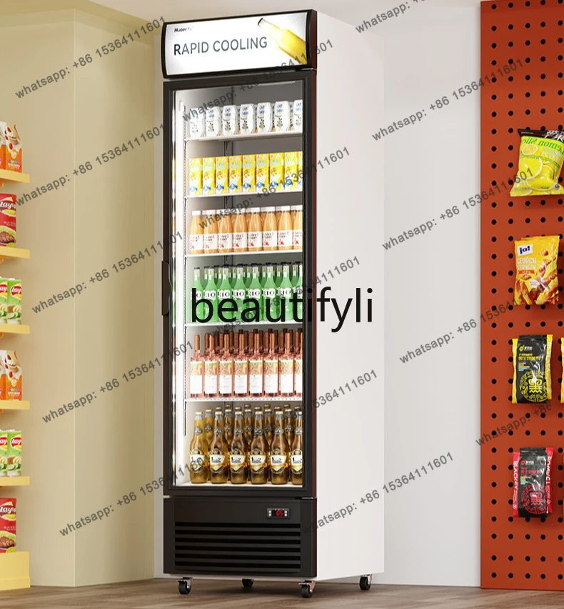 Single Door Beverage Display Cabinet Refrigerator Commercial Freezer Double Door Food Preservation Refrigerated Cabinet