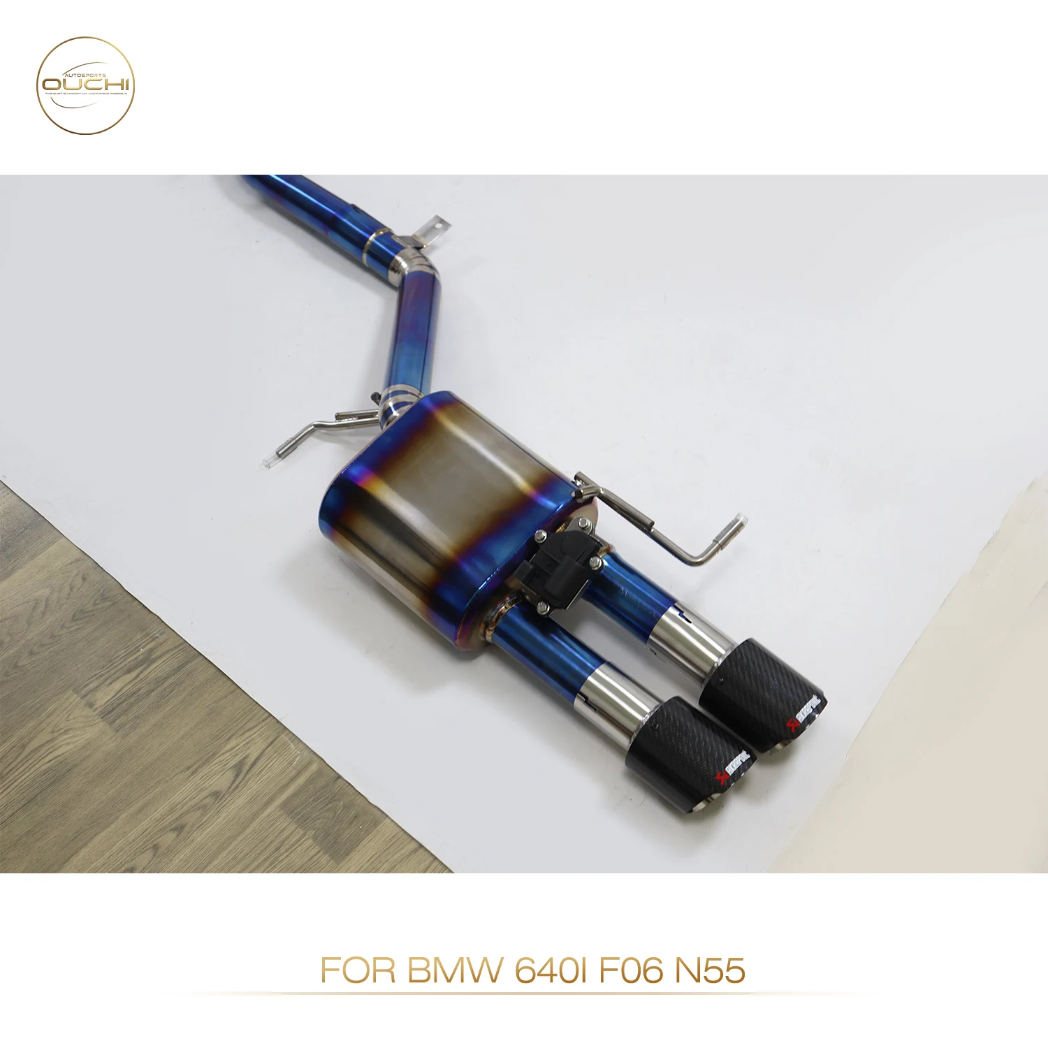 

OUCHI High Performance Catback For BMW 640i F06 N55 Titanium Alloy Electronic Valve Muffler Tips Exhaust System Auto Parts