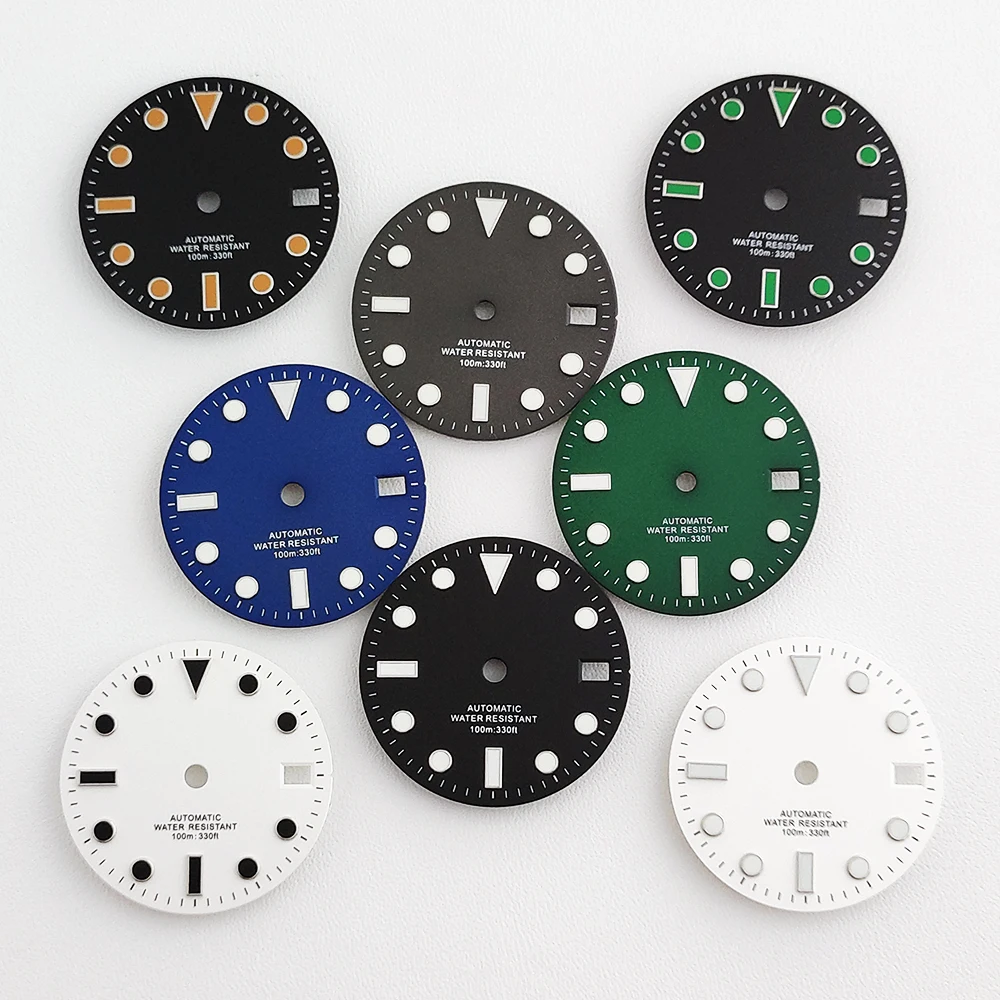 28.5mm Watch Dial NH35 Sterile Dial With Calendar Window Suitable For NH35/NH36 Movement Watch Repair Accessories