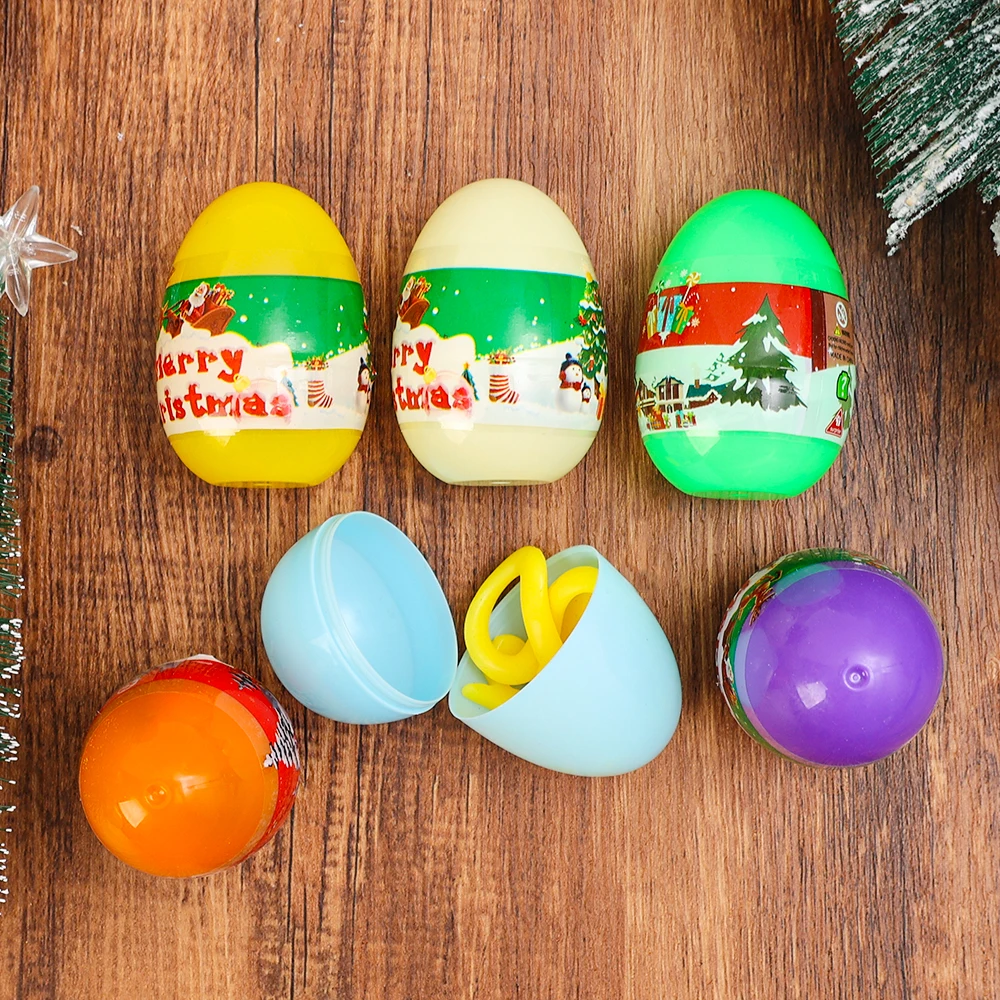 Lotti di natale Twisted Egg Blind Box Toys Mini Cartoon Doll attaccare al muro Palm Rotating Egg Toy Christmas Blind Box Gift