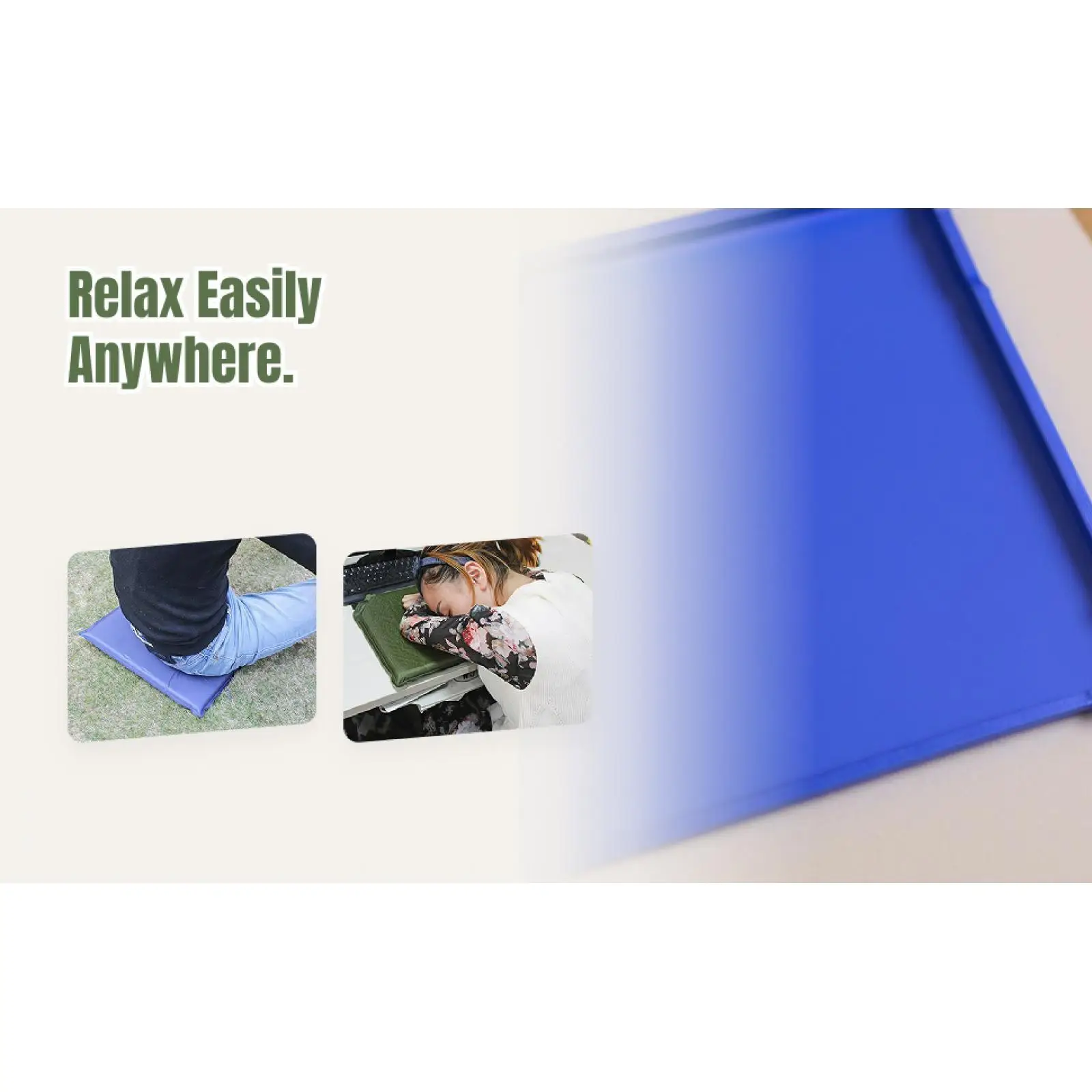 Lightweight Self Inflating Seat Mat Waterproof Folding Travel Pad for Outdoor Camping Hiking Beach