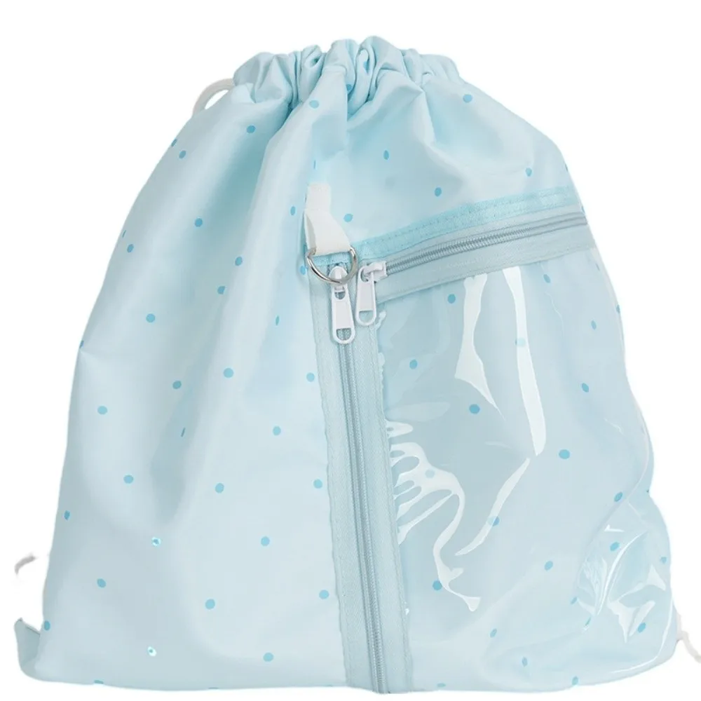 

High Quality Transparent Drawstring Backpack Large Capacity Casual Doll Storage Bag Multifunctional Lightweight Shoulder Bag