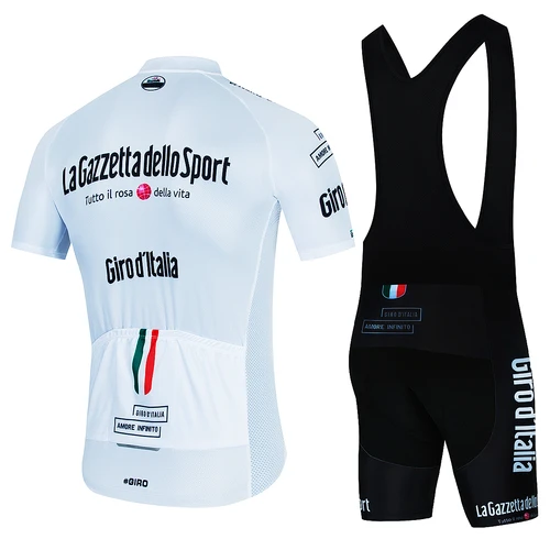 Imagen 2 del producto Tour De Italia D'ITALIA conjuntos De Jersey De ciclismo para hombre, ropa De ciclismo De manga corta para bicicleta, Maillot, Jersey De ciclismo, pantalones cortos con pechera