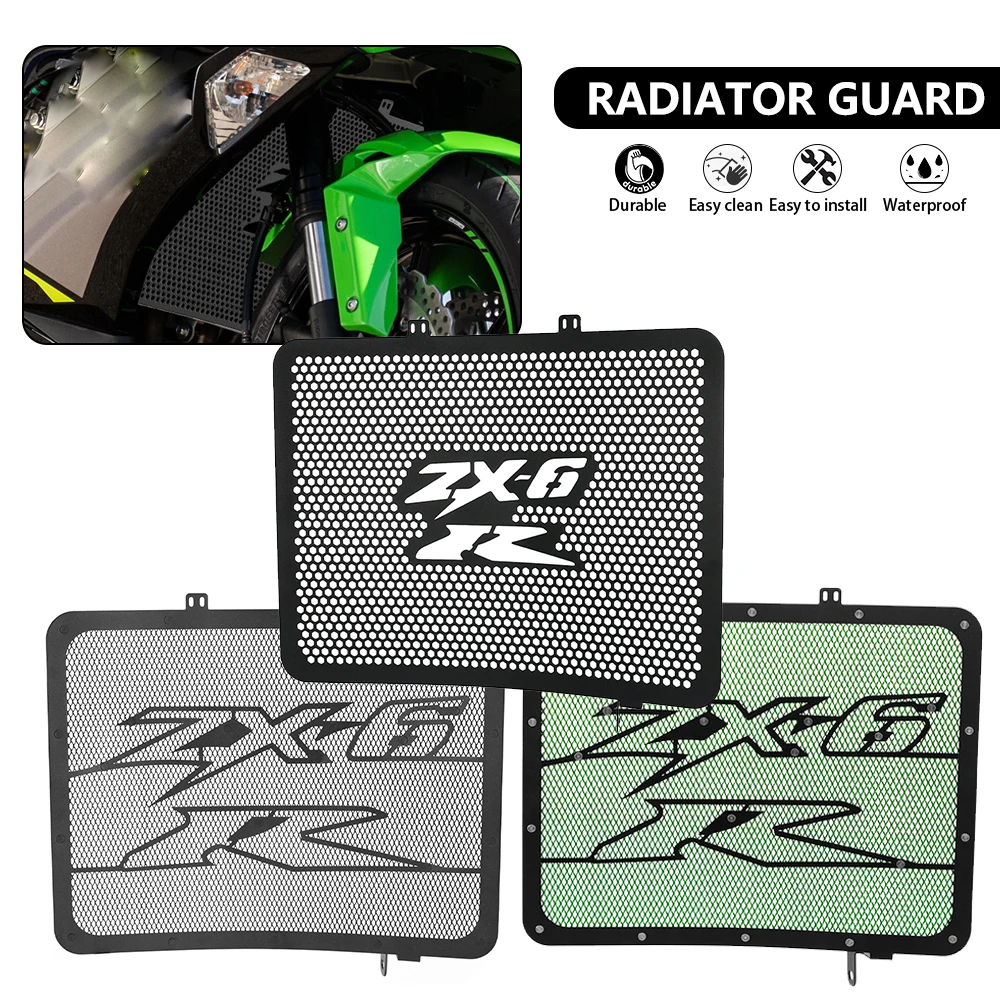 

For Kawasaki Ninja ZX-6R 636 NINJA ZX636 2003 2004 ZX6R ZX6RR ZX-6rr ZX 6R 6RR Motorcycle Radiator Guard Grille Cover Protector