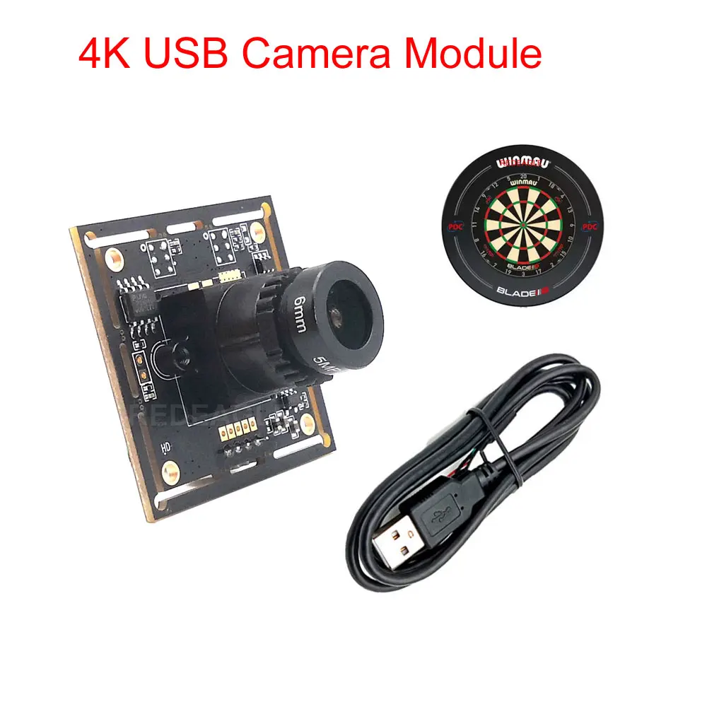 4K USB Camera Module 30fps 8MP PC Video Live Webcam UVC Compatible with Autodarts.io Scoring