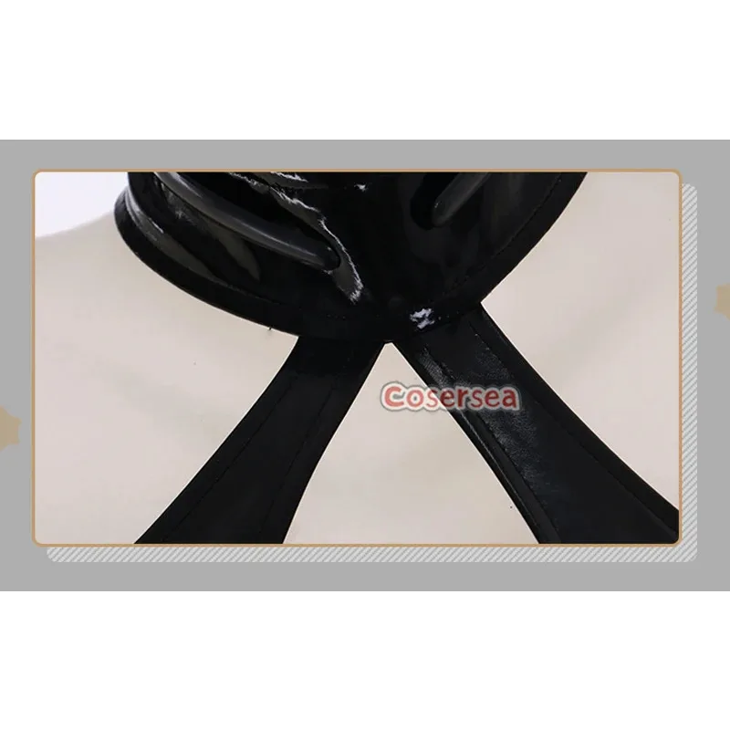 Cosersea-Disfraz de conejito negro para chicas, traje de conejita de tela de cuero PU elástico Sexy para mujer, mono, traje de Halloween, conjunto completo